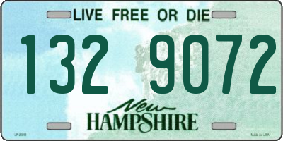 NH license plate 1329072