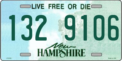 NH license plate 1329106