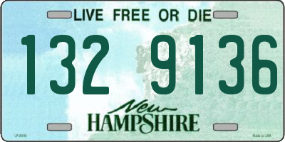 NH license plate 1329136