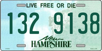 NH license plate 1329138