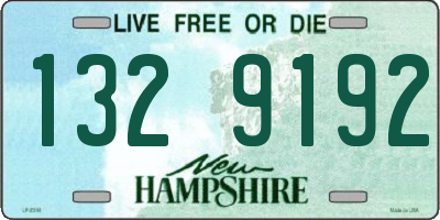 NH license plate 1329192