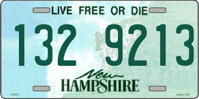 NH license plate 1329213
