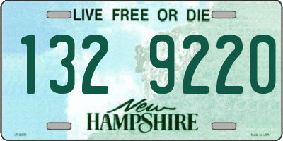 NH license plate 1329220