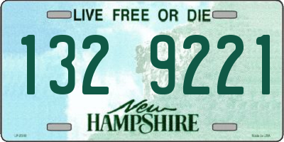 NH license plate 1329221