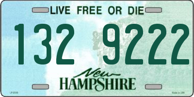 NH license plate 1329222