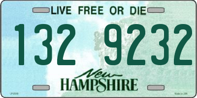 NH license plate 1329232