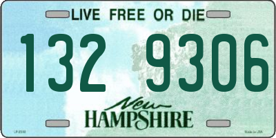 NH license plate 1329306