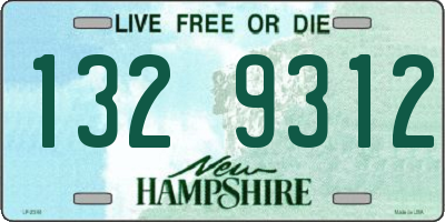 NH license plate 1329312