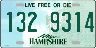 NH license plate 1329314