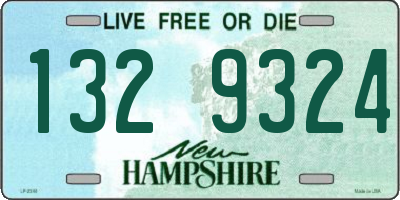 NH license plate 1329324