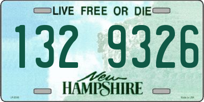 NH license plate 1329326