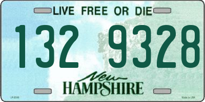 NH license plate 1329328