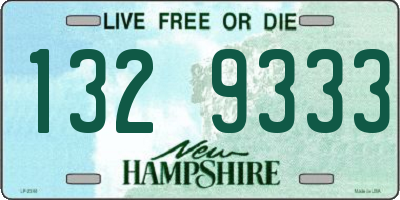 NH license plate 1329333
