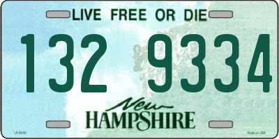 NH license plate 1329334
