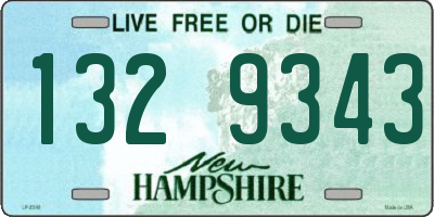 NH license plate 1329343