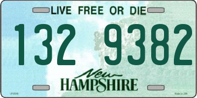 NH license plate 1329382