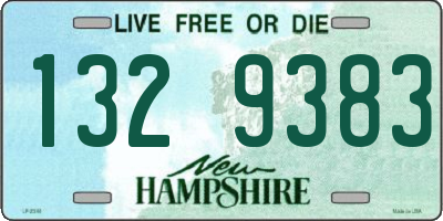 NH license plate 1329383