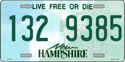 NH license plate 1329385
