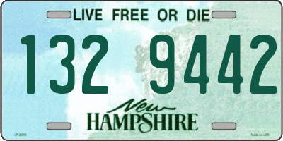 NH license plate 1329442