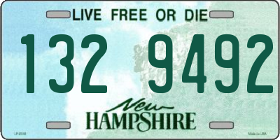 NH license plate 1329492