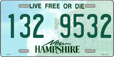 NH license plate 1329532