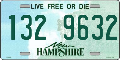 NH license plate 1329632