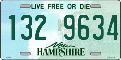 NH license plate 1329634