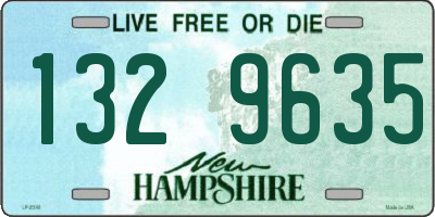 NH license plate 1329635