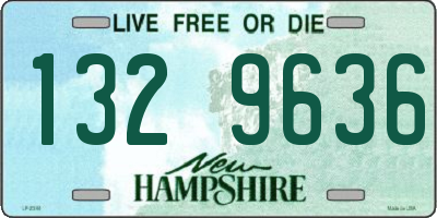 NH license plate 1329636