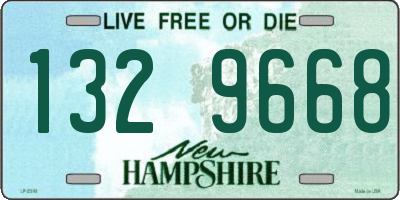 NH license plate 1329668