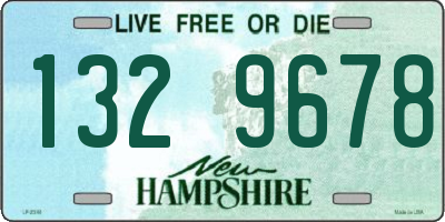 NH license plate 1329678