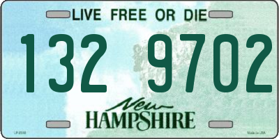 NH license plate 1329702