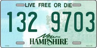 NH license plate 1329703