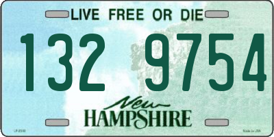 NH license plate 1329754