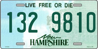 NH license plate 1329810