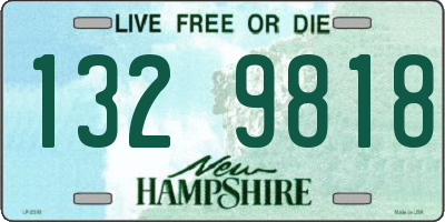 NH license plate 1329818