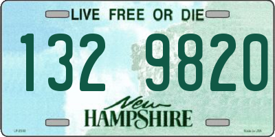 NH license plate 1329820