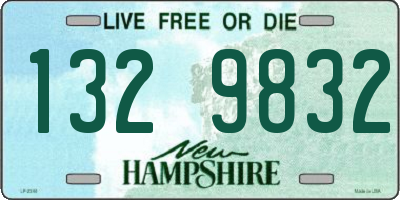 NH license plate 1329832