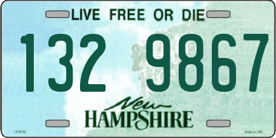 NH license plate 1329867