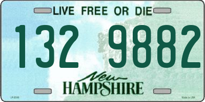 NH license plate 1329882