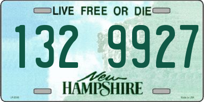 NH license plate 1329927