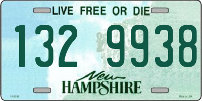 NH license plate 1329938