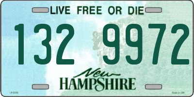 NH license plate 1329972
