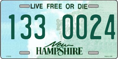 NH license plate 1330024
