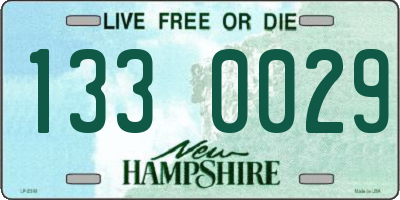 NH license plate 1330029