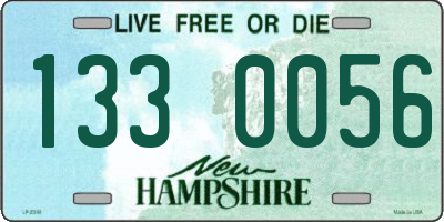 NH license plate 1330056