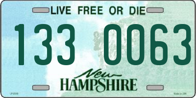 NH license plate 1330063