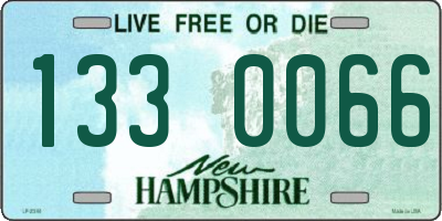 NH license plate 1330066