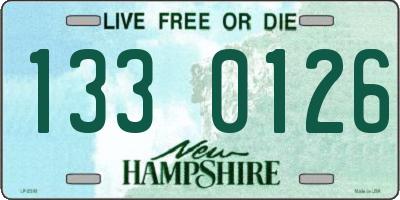 NH license plate 1330126