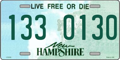 NH license plate 1330130